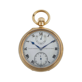 Rare English tourbillon lever with up/down indicator Circa 1904