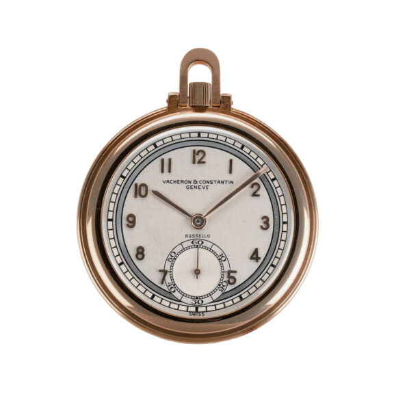Swiss 18k rose gold open faced lever dress watch Circa 1940