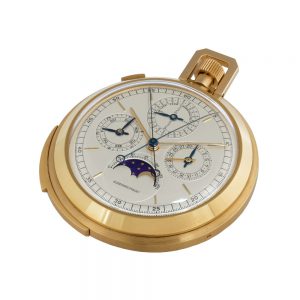 Very fine, rare Swiss gold complicated watch Circa 1925-1950