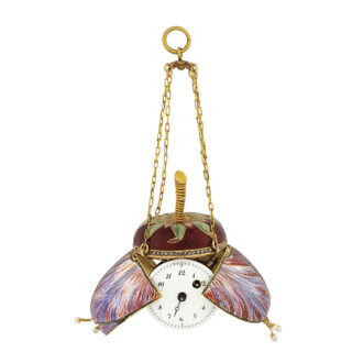 French gold and enamel tulip shaped form watch Circa 1825