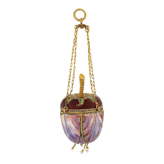 French gold and enamel tulip shaped form watch Circa 1825 French gold and enamel tulip shaped form watch Circa 1825