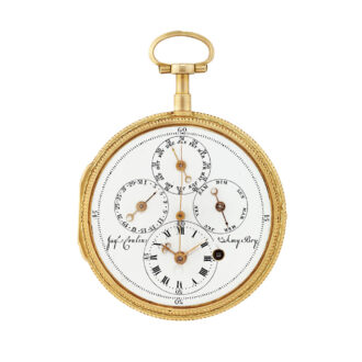 Swiss multi coloured gold/enamel triple calendar Circa 1790