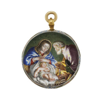 Fine, early French gold and enamel verge watch Circa 1665
