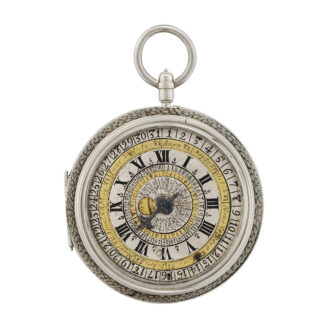 Unusual Dutch silver/shagreen complicated watch Circa 1680
