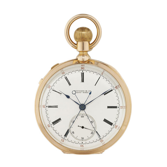 American 18k rose gold split second chronograph Circa 1890