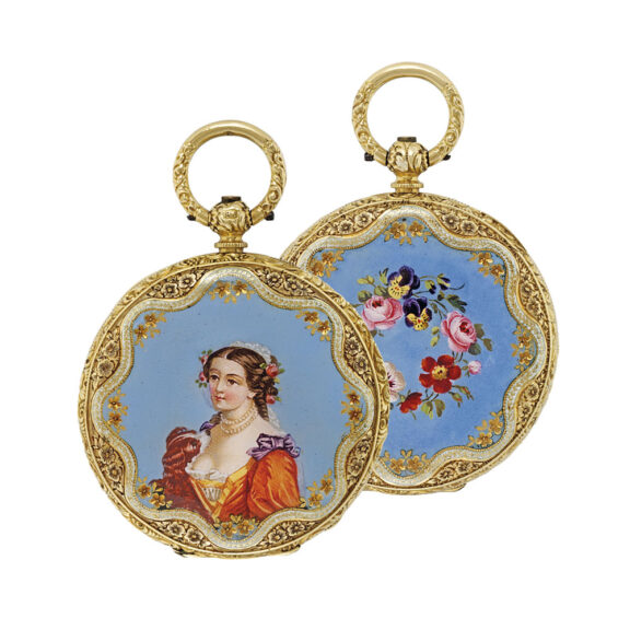 Swiss hunting cased watch for the Spanish market Circa 1830