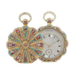 Swiss gold and enamel lever for the Turkish market Circa 1840