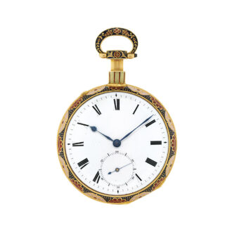 Swiss quarter repeating hour striking musical watch Circa 1820