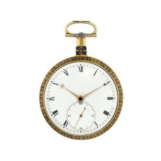 English gold/enamel verge for the Chinese market Circa 1780