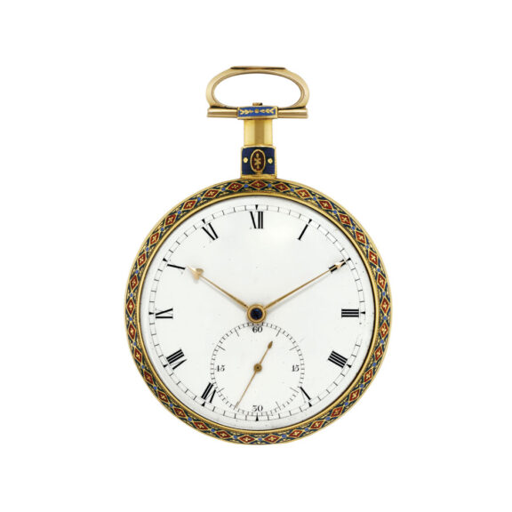 English gold/enamel verge for the Chinese market Circa 1780 English gold/enamel verge for the Chinese market Circa 1780
