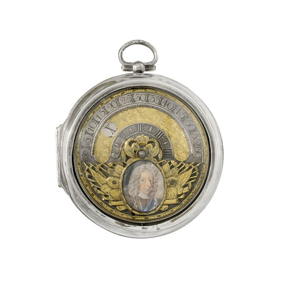 Unusual English silver royal presentation watch Circa 1700