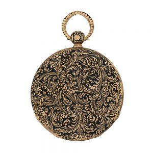 French gold and black enamel open faced lever Circa 1830