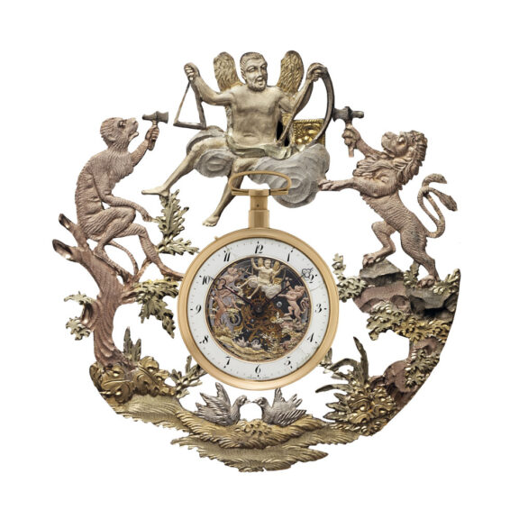 Fine quarter repeating semi skeletonized automaton Circa 1820
