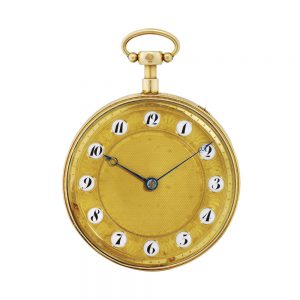 Swiss gold quarter repeating musical pocket watch Circa 1820
