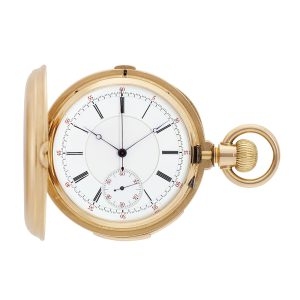 Swiss rose gold minute repeating chronograph Circa 1910