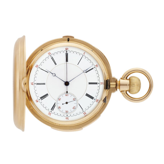 Swiss rose gold minute repeating chronograph Circa 1910