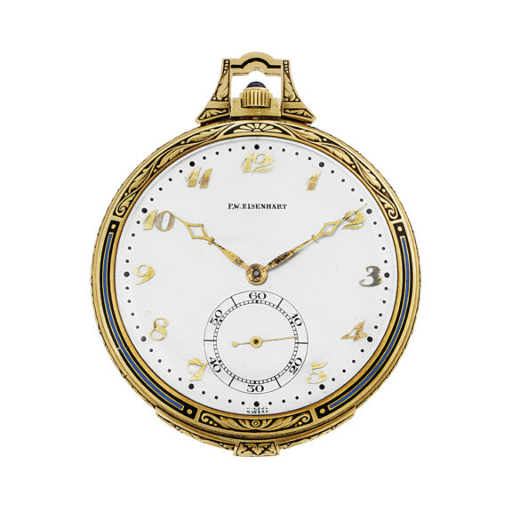 Swiss gold and enamel minute repeating lever Circa 1920