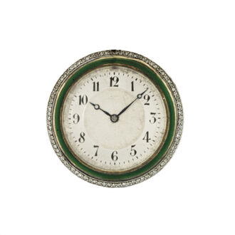 Fine French decorated pendant watch wit chain Circa 1910