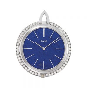 Swiss white gold dress watch set with diamonds Circa 1970