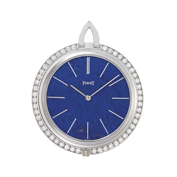 Swiss white gold dress watch set with diamonds Circa 1970