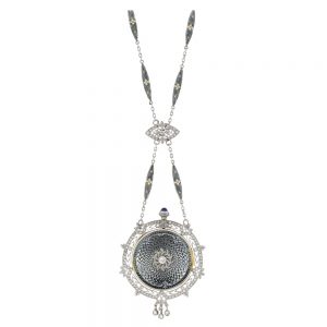 Fine Swiss white gold and diamond set dress watch Circa 1970