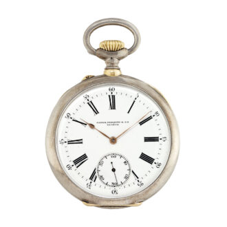 Swiss silver open faced keyless lever pocket watch Circa 1908