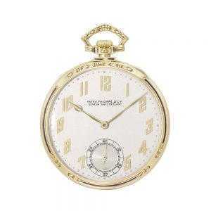 Swiss gold and enamel open faced dress watch Circa 1925
