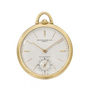 Swiss 18 carat gold open faced keyless lever watch Circa 1939