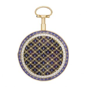 Attractive French gold and enamel quarter repeater Circa 1790