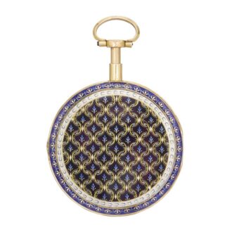 Attractive French gold and enamel quarter repeater Circa 1790