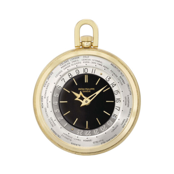 Swiss open faced World Time lever watch Circa 1951/1963