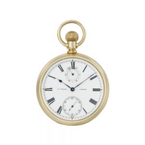 English chronometer watch with power reserve Circa 1873