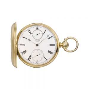 Chronometer with chain fusée, date and tourbillon Circa 1875