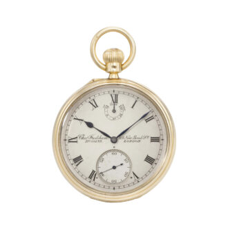 English one min. tourbillon lever with power reserve Circa 1905