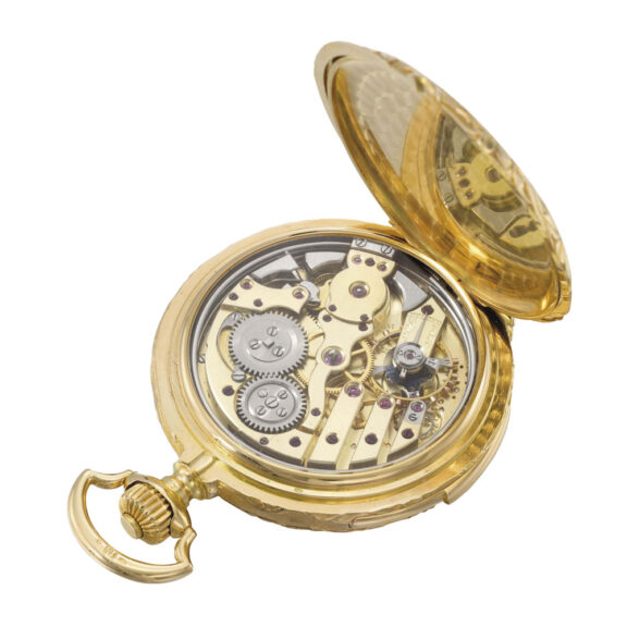 Full hunter with Piguet's Westminster carillon chime Circa 1900 Full hunter with Piguet's Westminster carillon chime Circa 1900