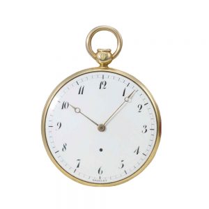 French 18k gold quarter repeating cylinder watch Circa 1843