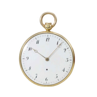 French 18k gold quarter repeating cylinder watch Circa 1843