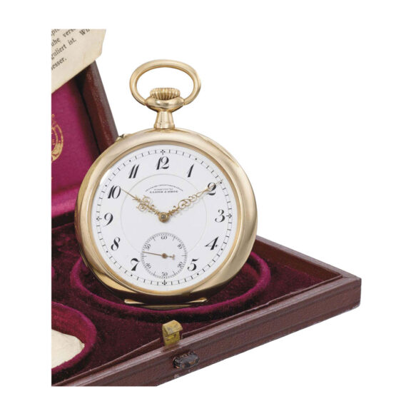 German 14 carat gold open faced lever watch Circa 1915