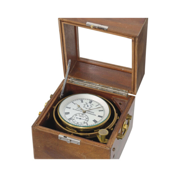 German gilt two day Marine anker chronometer Circa 1940 German gilt two day Marine anker chronometer Circa 1940