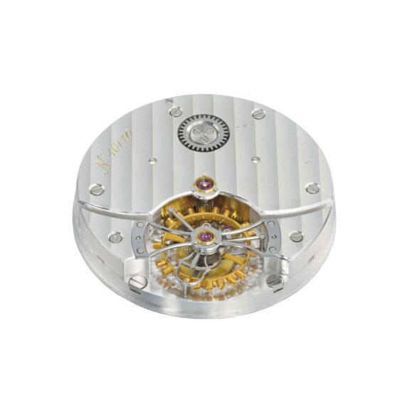 Swiss rose gold open faced lever tourbillon watch Circa 1940 Swiss rose gold open faced lever tourbillon watch Circa 1940