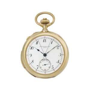 Swiss minute repeating split seconds chronograph Circa 1902