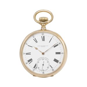Fine Swiss 18k rose gold open faced lever watch Circa 1906