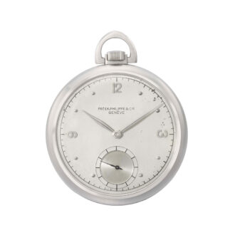 Swiss stainless steel open faced lever dress watch Circa 1942