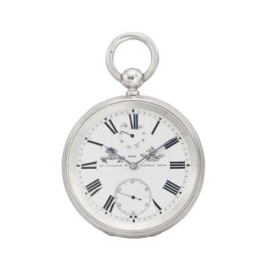 Two day pocket chronometer with power reserve Circa 1875