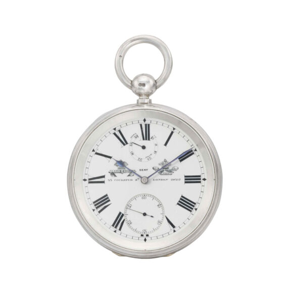 Two day pocket chronometer with power reserve Circa 1875