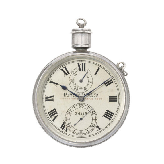 Deck watch with Guillaume balance, power reserve Circa 1912
