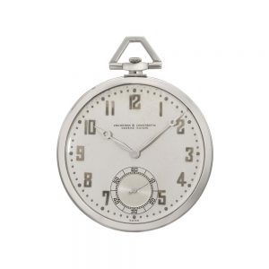 Fine Swiss 18k white gold open faced lever watch Circa 1930
