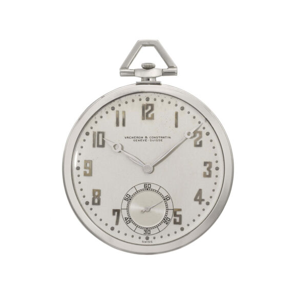 Fine Swiss 18k white gold open faced lever watch Circa 1930