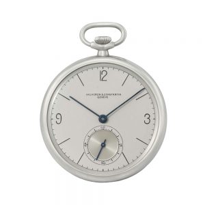 Fine Swiss stainless steel open faced dress watch Circa 1939