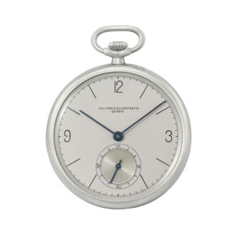 Fine Swiss stainless steel open faced dress watch Circa 1939